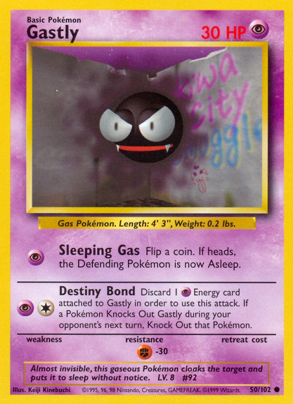Base set Gastly #50/102 unlimited